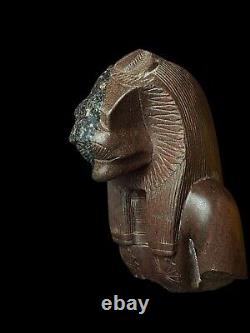 One of a Kind Replica Egyptian Artifact for Goddess Sekhmet, Handmade Statuette