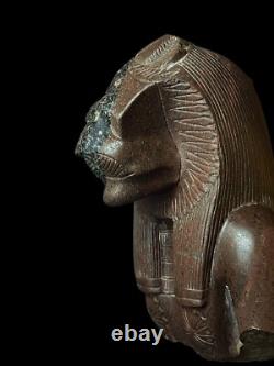 One of a Kind Replica Egyptian Artifact for Goddess Sekhmet, Handmade Statuette