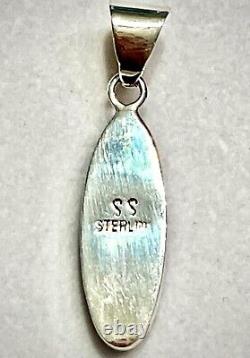 One-of-a-Kind Signed Native American Multi-Stone Micro Inlay Pendant