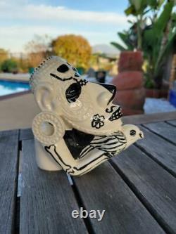 One of a Kind Solomon Isles Tiki Mug by Gecko 1/1 Dia de los Muertos Autographed