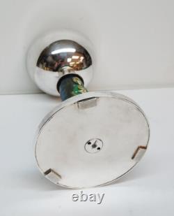 + One of a Kind Sterling Silver Chalice with Enamels of Saints + (CU571)