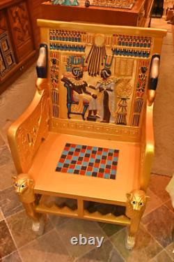 One of a Kind Tutankhamun Throne, Replica Throne Like the one in the museum