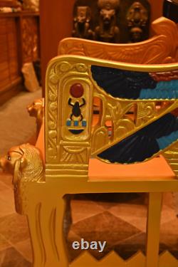 One of a Kind Tutankhamun Throne, Replica Throne Like the one in the museum