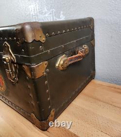 One of a Kind Vintage 1930's Civilian Conservation Corp Trunk Foot Locker CCC