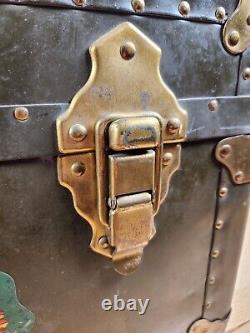 One of a Kind Vintage 1930's Civilian Conservation Corp Trunk Foot Locker CCC