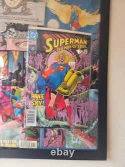 One of a Kind'super girl & superman' Display piece artistic rendering ART