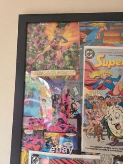 One of a Kind'super girl & superman' Display piece artistic rendering ART