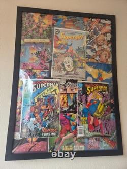 One of a Kind'super girl & superman' Display piece artistic rendering ART