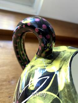 One-of-a-kind Artist-made Ceramic Teapot with Strawberry lid never used