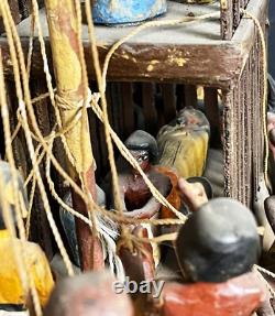 One of a kind Egyptian slave Boat with the funerals