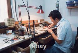 One of a kind Faberge Vintage Rooster Figurine 24k Gold 318 Swarovski HANDMADE