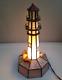 One Of A Kind Hand Crafted Stained Glass Lighthouse Light Nautical Decor