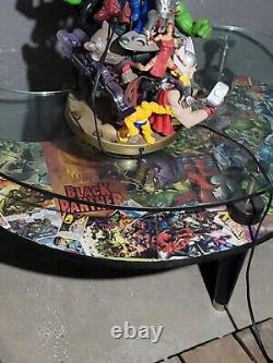 One of a kind Marvel picture. Table And Lamp