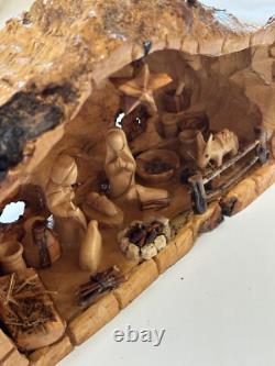 One of a kind Olive wood Nativity from Jerusalem Only one made