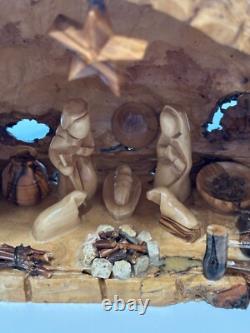 One of a kind Olive wood Nativity from Jerusalem Only one made