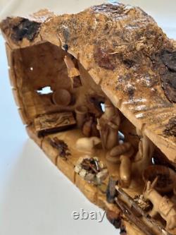 One of a kind Olive wood Nativity from Jerusalem Only one made