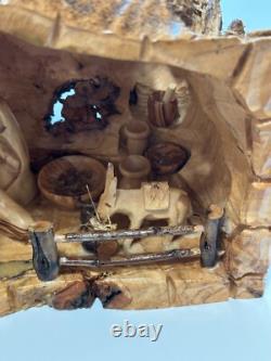 One of a kind Olive wood Nativity from Jerusalem Only one made