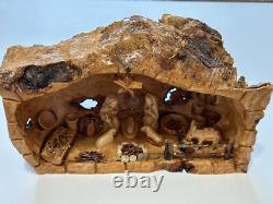 One of a kind Olive wood Nativity from Jerusalem Only one made