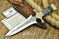 One-of-a-kind Rare! Custom Handmade D2 Tool Steel Knife Chisel Engraved