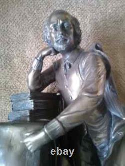One-of-a-kind Rare Vintage Large & Heavy Bronze W. Shakespeare Statue Sculpture