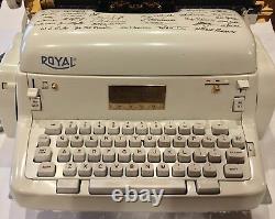 One of a kind Signed Royal Typewriter by District Managers 3/31/1959 rare