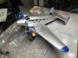 One-of-a-kind Twin Beech 18 Model Airplane Solid Surface, 30 WS, Dual engines