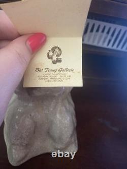 One of a kind Vintage Hand-crafted Bat Trang pottery statue