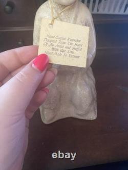 One of a kind Vintage Hand-crafted Bat Trang pottery statue