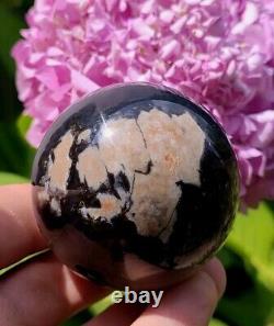 One-of-a-kind? Volcano Agate Sphere 62mm Uv Reactive Display Sphere