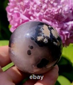 One-of-a-kind? Volcano Agate Sphere 62mm Uv Reactive Display Sphere