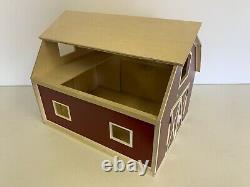 One-of-a-kind Wooden Toy Barn Beck's Hybrids Corn Play Shed Collectible Becks