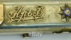 One of a kind antique WWI Imperial Russian General's silver&gold cigarette case