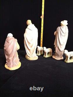 One of a kind ceramic nativity set