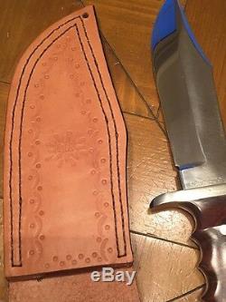 One of a kind custom handemade knife with handmade case