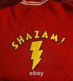 One of a kind embroidered SHAZAM! Jacket with patchesDC, Captain Marvel, AMAZING