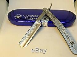 One of a kind hand engraved DOVO Solingen classic flat razor