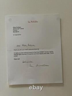 One of a kind handwriting hand typed letters from Sir Ian McKellen