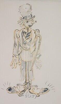 One of a kind rare Disney Animation cell, untitled Scare Crow, undated