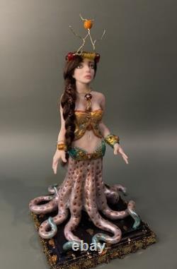 Ooak, Mermaid. Octopus, fantasy art sculpture, Fantasy Art By Mystic Beings