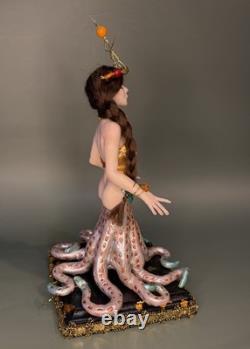 Ooak, Mermaid. Octopus, fantasy art sculpture, Fantasy Art By Mystic Beings