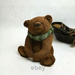 Ooak artist handmade Teddy Bear Bob One-of-a-kind interior toy Collectible gift