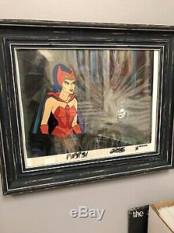 Original Animation cel He-Man/She-ra (one of a kind) Cat-ra And Hordak