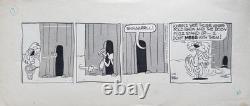 Original Comic Strip Animal Crackers Daily By Rog Bollen Signed Alligator