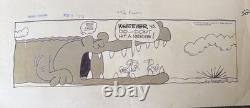 Original Comic Strip Animal Crackers Daily By Rog Bollen Signed Alligator