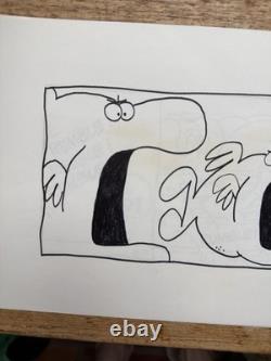 Original Comic Strip Animal Crackers Daily By Rog Bollen Signed Dish