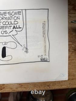 Original Comic Strip Animal Crackers Daily By Rog Bollen Signed Dish