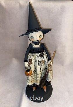 Original, Handmade, One-of-a-Kind, SIGNED Robin Seeber, WITCH Doll (24-127)