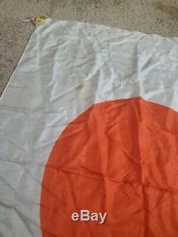 Original WW2 Japanese silk flag-with Pin-up RARE one of a kind 36 x 25