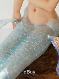 PERL teenager Mermaid fantasy fairy One of a kind Polymer clay figurine