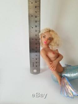 PERL teenager Mermaid fantasy fairy One of a kind Polymer clay figurine